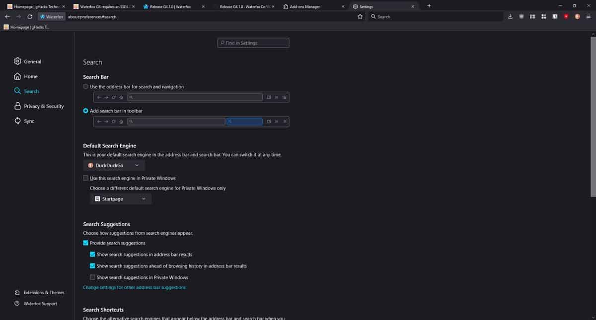 Waterfox-G4.1.0-update-sets-Startpage-as-the-default-search-engine-for-Private-Tabs