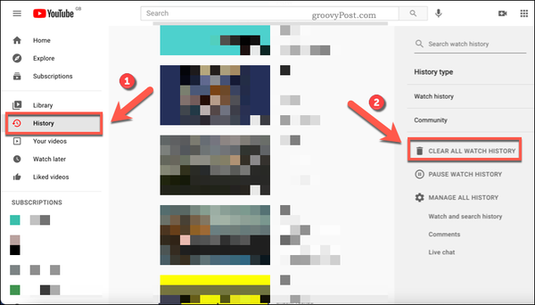 YouTube-Web-Clear-Watch-History