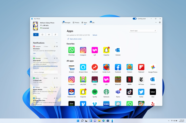 Your-Phone-app-on-Windows-11-showing-apps