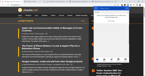 bitwarden-chrome-extension