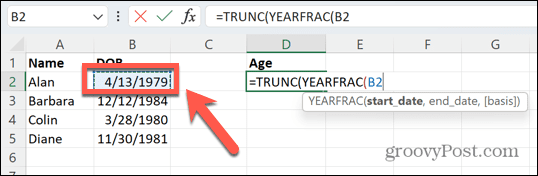 calculate-age-excel-yearfrac-dob