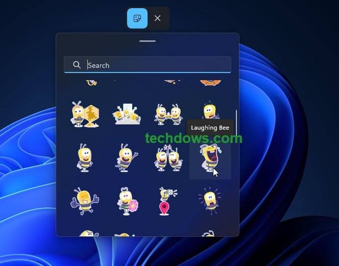 choose-Stickers-for-desktop-wallpaper-Windows-11