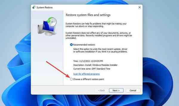 choose-a-different-restore-point choose-a-different-restore-point