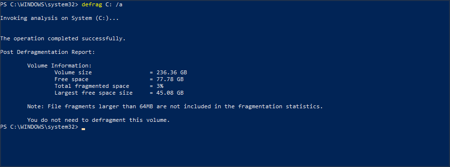 defrag-analyze defrag-analyze