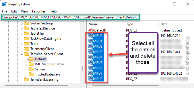 delete-all-MRU-values-min