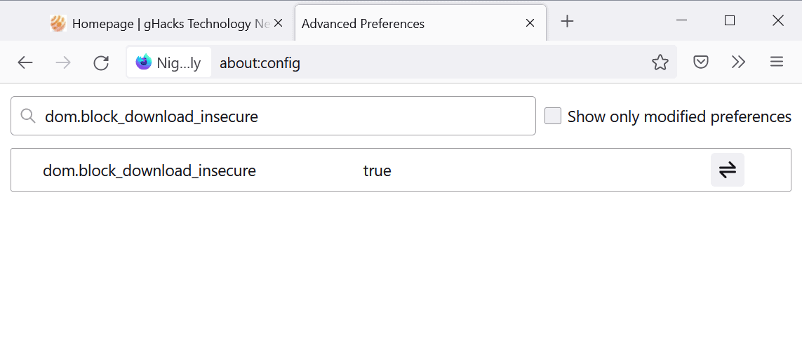 dom.block_download_insecure dom.block_download_insecure