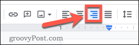google-docs-right-align