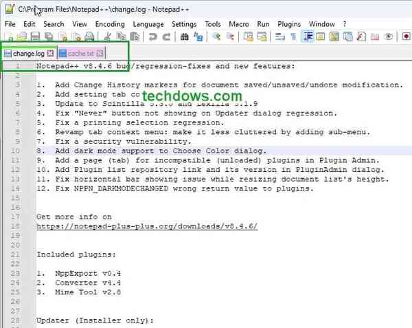 how-to-change-tabs-color-in-Notepad