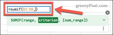 how-to-use-sumif-function-in-google-sheets-type-a-comma