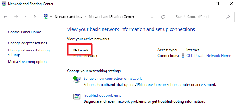 network-name-windows-11-control-panel