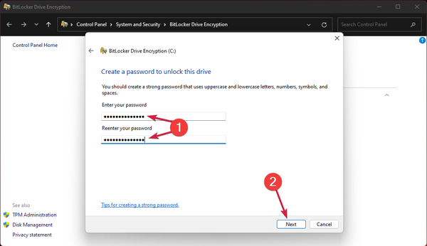 password-bitlocker password-bitlocker