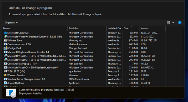 programs-and-features-applet programs-and-features-applet