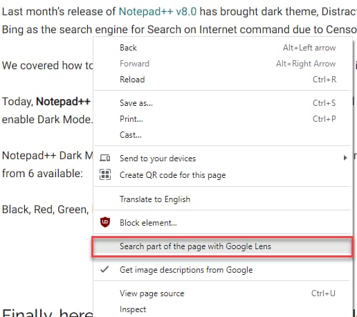 search-part-of-page-with-Google-Lens-option search-part-of-page-with-Google-Lens-option