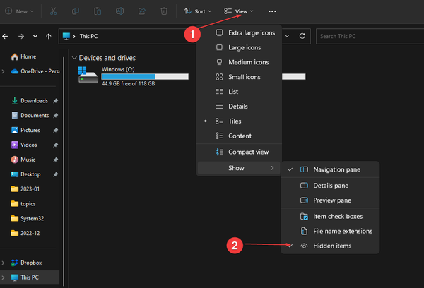show-hidden-files show-hidden-files