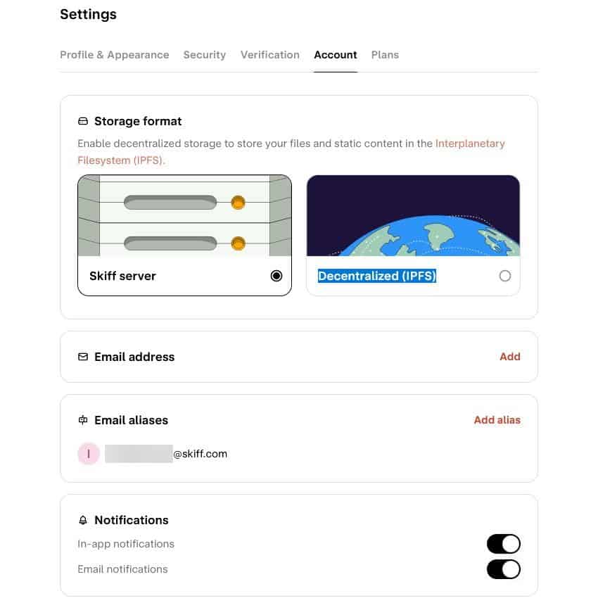 skiff-mail-settings