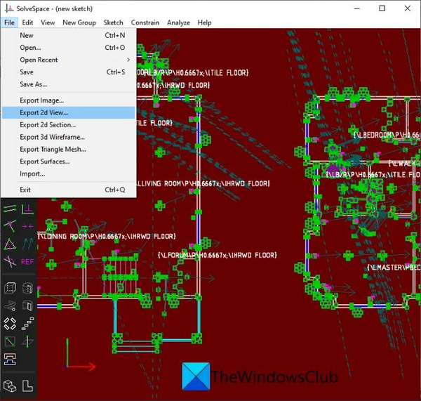 solvespace_convert-dwg-to-pdf-windows-11-10