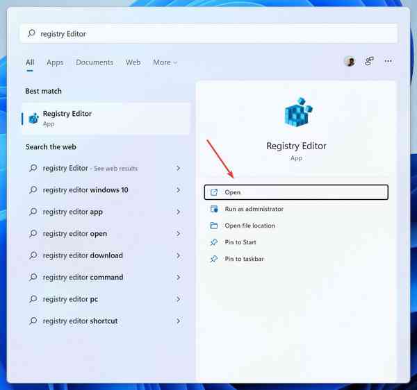 start-registry-editor