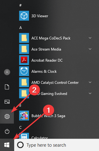 start-settings