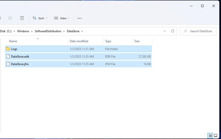 the-datastore-folder the-datastore-folder