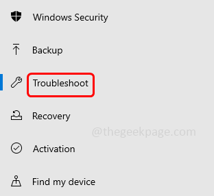 troubleshoot