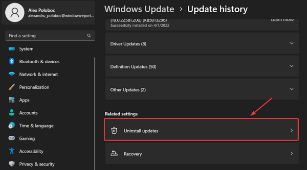 uninstall-updates