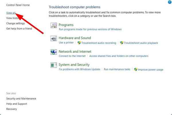 view-all-troubleshooting