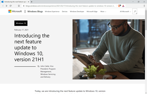 windows-10-version-21h1-feature-update-announced