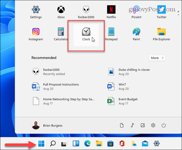 1-Start-Clock-App-Windows-11