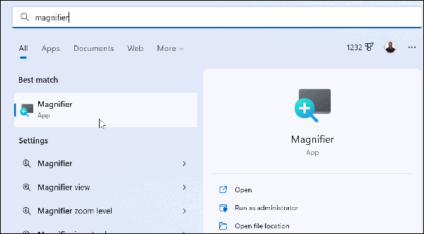 1-launch-Magnifier