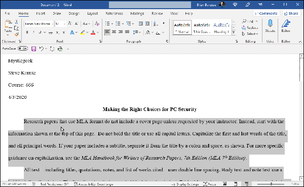 3-MLA-format-Template