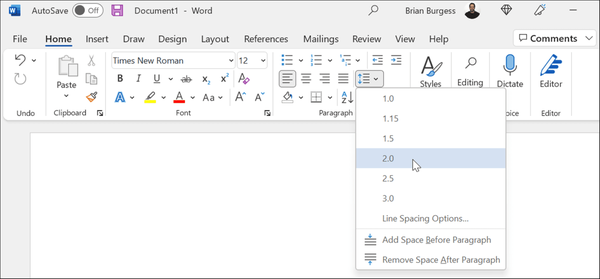 3-spacing-use-mla-format-in-microsoft-word