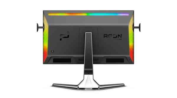 Porsche Design 在其显示器背面包含 RGB 照明，因此它可以照亮附近的墙壁。