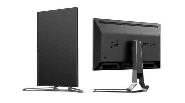 保时捷设计显示器的支架据说是以方向盘为基础的。