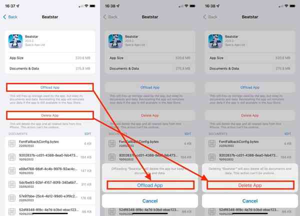 卸载和删除应用程序可能会擦除一些错误的缓存。