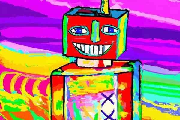 A-color-painting-of-a-laughing-robot-generated-by-Dall-E A-color-painting-of-a-laughing-robot-generated-by-Dall-E