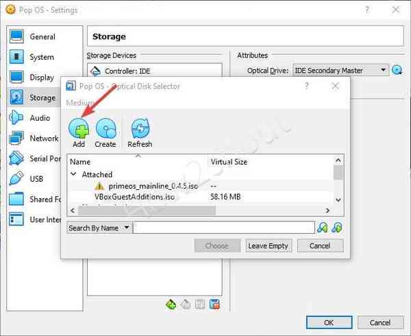Add-Pop-OS-ISO-file-on-VirtualBox