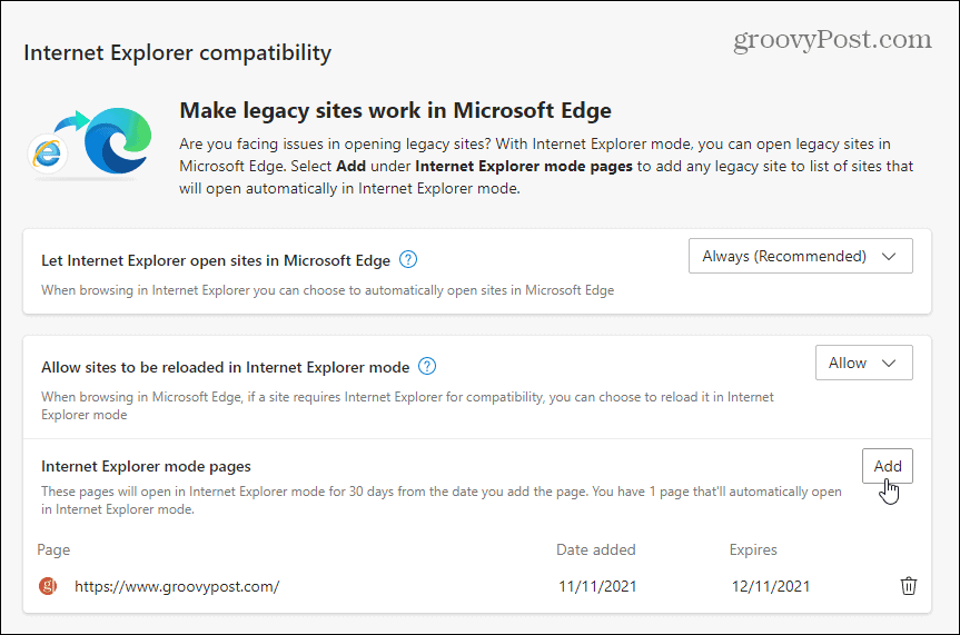 Add-site-for-IE-Mode