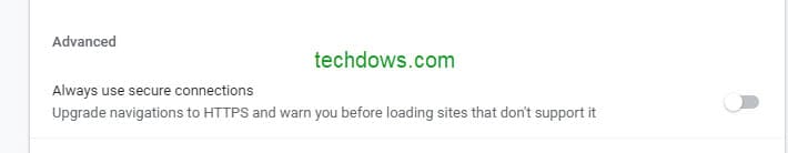 Always-use-secure-connections-toggle
