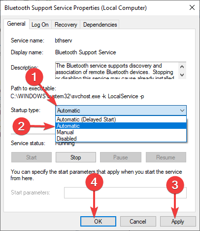 Automatic-Bluetooth-Support-Service