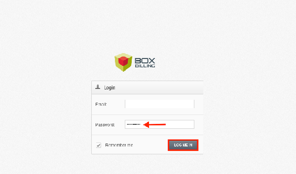 BoxBilling-login-page