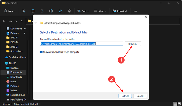 Browse-destination-folder