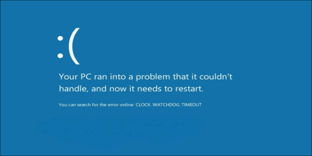 CLOCK_WATCHDOG-BSOD-Error