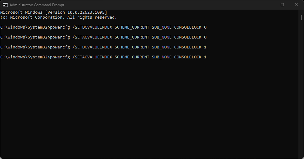 CMD-enabledisable-password-after-sleep