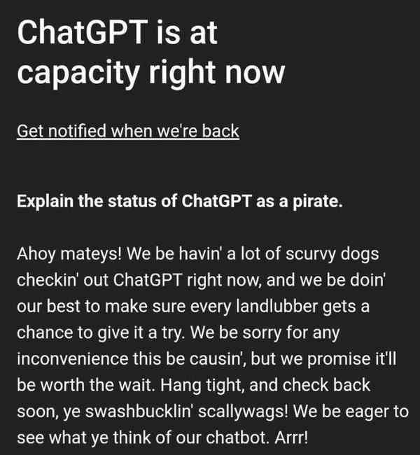 ChatGPT-Busy-Message-like-a-pirate