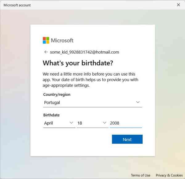 Choosing-a-birth-date