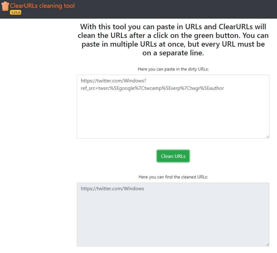 ClearURLs-Chrome-Extension