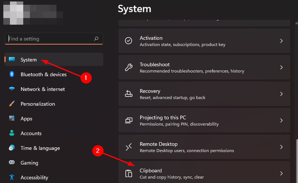 Clipboard-system