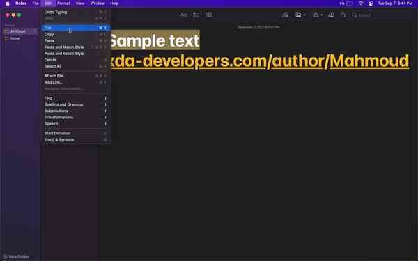 Cut-from-Menubar