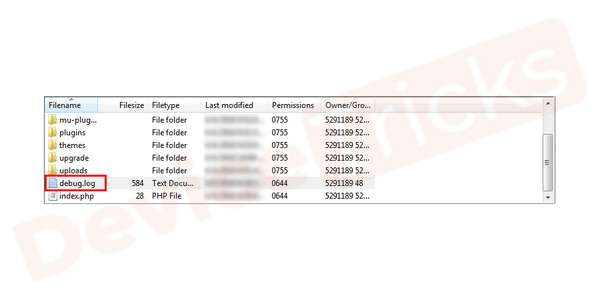DEVICE-TRICKS-debug.log-file