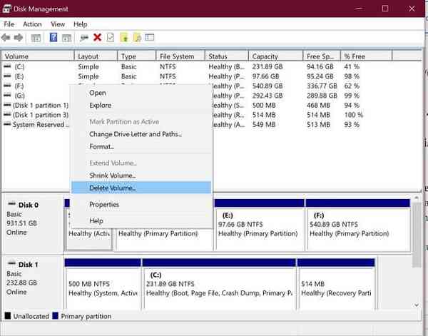 Delete-volume-disk-management